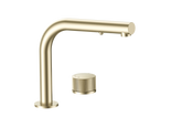 FLUTE PROGRESSIVE SQUARELINE PULL-OUT HOB SINK MIXER LEAD FREE