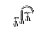 FUSION CROSS JUMPER VALVE BASIN SET SWIVEL SPOUT LEAD FREE