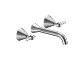 FUSION LEVER WALL BASIN SET LEAD FREE