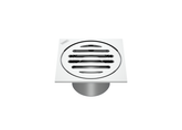 CUP PATTERN FLOOR WASTE SQUARE TOP SUITS 50MM PVC
