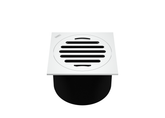LEAK CONTROL FLOOR WASTE SQUARE TOP SUITS 100MM PVC