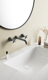 AURORA STAR CERAMIC DISC WALL BASIN SET LEAD FREE
