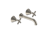 FUSION CROSS CERAMIC DISC WALL BASIN SET LEAD FREE