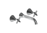 FUSION CROSS CERAMIC DISC WALL BASIN SET LEAD FREE