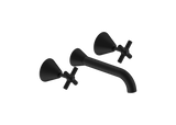 FUSION CROSS CERAMIC DISC WALL BASIN SET LEAD FREE