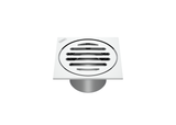 CUP PATTERN FLOOR WASTE SQUARE TOP SUITS 50MM PVC