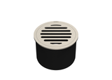 LEAK CONTROL FLOOR WASTE ROUND TOP SUITS 100MM PVC