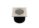 LEAK CONTROL FLOOR WASTE SQUARE TOP SUITS 80MM PVC