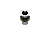 32MM TAPERED BASIN WASTE WITH RUBBER PLUG, 80MM TAIL