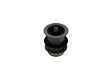40MM BASIN/BATH WASTE WITH RUBBER PLUG, 80MM TAIL