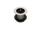 50MM SINK/BATH WASTE WITH RUBBER PLUG, 80MM TAIL
