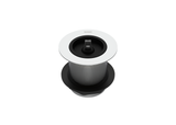 50MM SINK/BATH WASTE WITH RUBBER PLUG, 80MM TAIL