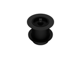 50MM SINK/BATH WASTE WITH RUBBER PLUG, 80MM TAIL